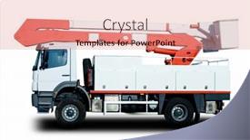  Presentation with hurricane - Presentation enhanced with bucket-truck-to-repair-electrical background and a coral colored foreground