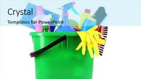  Presentation with monarch butterfly isolated on white - Amazing PPT layouts having bucket with cleaning supplies isolated backdrop and a  colored foreground