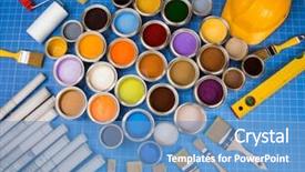  Presentation with rainbow paint - Slides enhanced with buckets full of rainbow colored background and a  colored foreground