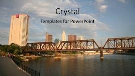  Presentation with columbus - Presentation theme enhanced with buckeye - columbus ohio as viewed background and a  colored foreground