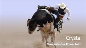  Presentation with cowboy - Beautiful PPT theme featuring details of remains and ruins in ancient rome italy showing temple of castor and pollux backdrop and a dark gray colored foreground