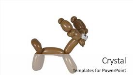  Presentation with animal pets on white - Presentation with bucks party - balloon animal deer isolated background and a white colored foreground