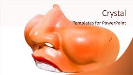  Presentation with christmas elf - Beautiful presentation featuring bucks party - christmas elf mask on white backdrop and a lemonade colored foreground