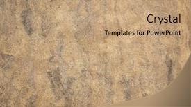  Presentation with cream gold texture paper - PPT theme consisting of buckskin amate bark paper handmade background and a coral colored foreground