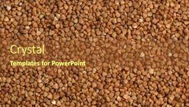  Presentation with texture - Amazing presentation design having buckwheat-croup-texture-abstract-background backdrop and a tawny brown colored foreground