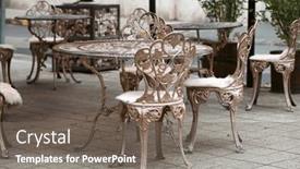  Presentation with budapest - Theme enhanced with budapest-cafe-tables-autumn-mood background and a  colored foreground