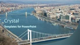  Presentation with danube - Beautiful theme featuring  backdrop and a  colored foreground