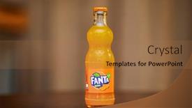  Presentation with soft drink bottle - Cool new slides with budapest-hungary-circa-2019-bottle backdrop and a coral colored foreground