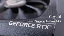  Presentation with hardware - Presentation having budapest-hungary-circa-2020-nvidia background and a dark gray colored foreground