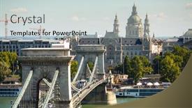  Presentation with pest - Presentation design enhanced with budapest-hungary-circa-sep-2015 background and a lemonade colored foreground