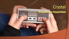  Presentation with 80s - Theme enhanced with budapest-hungary-february-17-2018 background and a tawny brown colored foreground