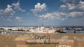  Presentation with hungary travel - Audience pleasing PPT theme consisting of budapest hungary hungarian parliament building backdrop and a coral colored foreground