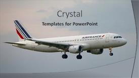  Presentation with air france - Colorful PPT theme enhanced with beautiful pink rose blossomed in the garden backdrop and a tawny brown colored foreground