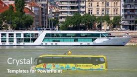  Presentation with water river - Beautiful PPT layouts featuring budapest-hungary-september-30-2019 backdrop and a seafoam green colored foreground