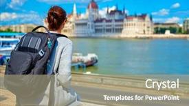  Presentation with bank building - Amazing slides having budapest parliament building young girl backdrop and a mint green colored foreground