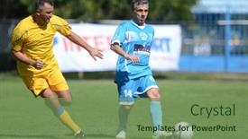  Presentation with football blue - 