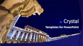 Presentation with lions - PPT theme with budapest-the-lions-court background and a navy blue colored foreground