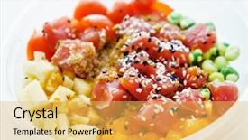  Presentation with clipart buddha - PPT layouts enhanced with buddha bowl on the white background and a yellow colored foreground