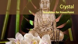  Presentation with zen - Slides featuring buddha in conceptual zen background and a tawny brown colored foreground