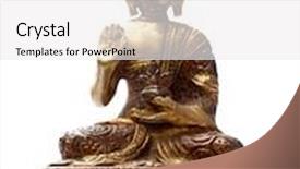  Presentation with buddha - Slides consisting of shogun - buddha in meditation isolated background and a white colored foreground