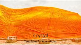  Presentation with ayutthaya - Slide deck having buddha in wat lokayasutharam ayutthaya background and a gold colored foreground