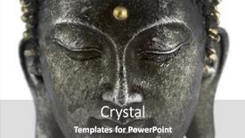  Presentation with buddha - Slides enhanced with buddha's face background and a dark gray colored foreground