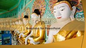  Presentation with buddha - Beautiful slides featuring buddha-statues-in-inside-u backdrop and a yellow colored foreground