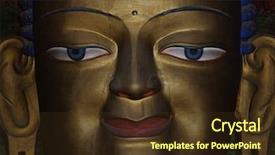  Presentation with buddha - Audience pleasing presentation consisting of buddha backdrop and a tawny brown colored foreground