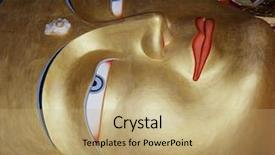  Presentation with tian tan buddha big buddha - Amazing slide set having blond business woman with notebook computer backdrop and a light gray colored foreground