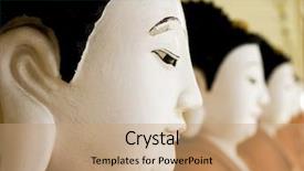  Presentation with lok - Colorful slides enhanced with buddhas at kek lok backdrop and a coral colored foreground