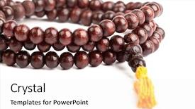  Presentation with hindu - Colorful PPT layouts enhanced with buddhist or hindu prayer bead backdrop and a white colored foreground