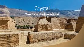  Presentation with village india - Slide deck having buddhist-tabo-monastery-building background and a teal colored foreground