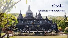  Presentation with buddha - Cool new theme with buddhist temple with stones buddha backdrop and a sky blue colored foreground