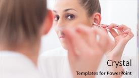  Presentation with bud - Beautiful theme featuring her ears with cotton bud backdrop and a lemonade colored foreground