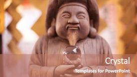  Presentation with tokyo - Amazing presentation theme having buddist religion - ancient buddha in tokyo temple backdrop and a  colored foreground