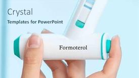  Presentation with copd - Slide set consisting of budesonideformoterol-another-combination-medication background and a cool aqua colored foreground