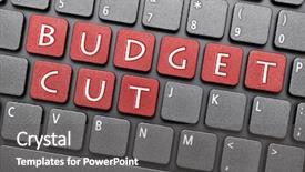  Presentation with budget - Presentation having budgect control - budget cut on keyboard background and a dark gray colored foreground
