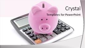  Presentation with budget - Slides enhanced with budget - calculating savings background and a lemonade colored foreground