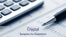  Presentation with accounting budget - Beautiful PPT theme featuring budget - financial accounting backdrop and a sky blue colored foreground