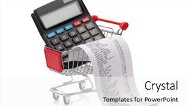  Presentation with consumerism - Slide set featuring sandwich with smoked bacon selective focus on wooden table flat lay background and a gray colored foreground