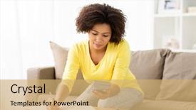  Presentation with african people - Slide set consisting of budget finances and people concept background and a coral colored foreground