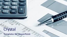  Presentation with accounting budget - Presentation theme having budget plan - accounting background and a  colored foreground