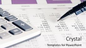  Presentation with financial market - Slides consisting of budget plan - financial accounting stock market graphs background and a white colored foreground