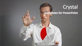  Presentation with financial budget - Audience pleasing presentation theme consisting of budget planning or financial backdrop and a gray colored foreground