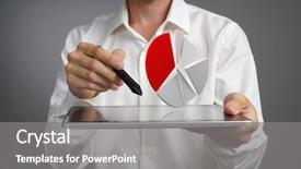  Presentation with financial budget - Audience pleasing presentation consisting of budget planning or financial backdrop and a gray colored foreground