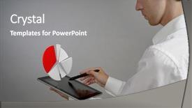  Presentation with financial budget - Theme consisting of budget planning or financial background and a gray colored foreground