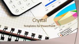  Presentation with accounting - Amazing PPT theme having budgect planning - accounting backdrop and a soft green colored foreground