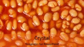  Presentation with budget process - Colorful slides enhanced with budget process - beans with tomato sauce backdrop and a gold colored foreground