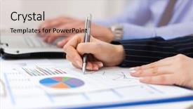  Presentation with budget - Amazing presentation theme having budget review - graph analysis backdrop and a coral colored foreground