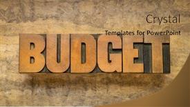  Presentation with abstract business - Amazing slide set having budget-word-abstract-in-vintage backdrop and a coral colored foreground
